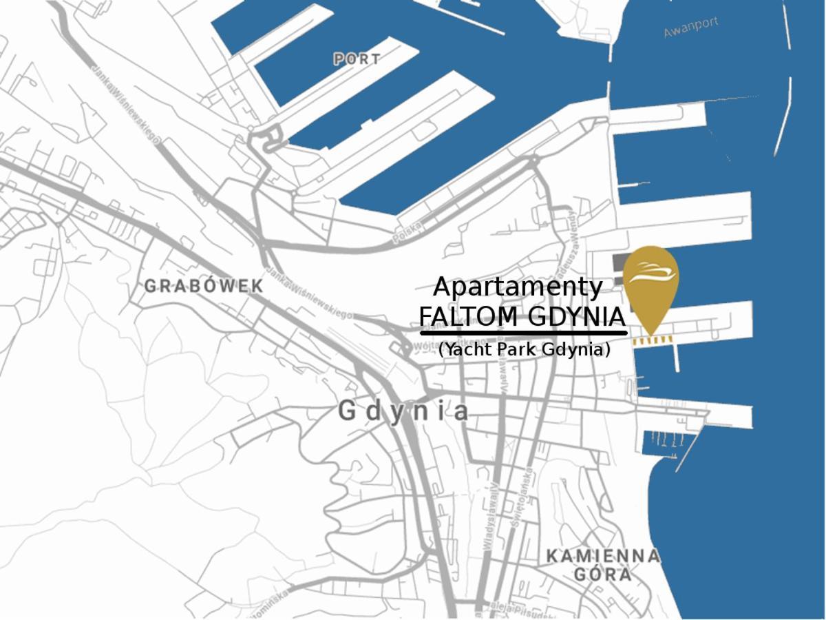 Apartament Faltom 26 Yacht Park Z Tarasem Gdynia Exteriör bild